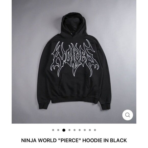 Darc Sport X Naruto Ninja World Pierce‎ Hoodie Black L XL Rare Sold Out - Picture 2 of 7